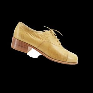 Henry Beguelin  Cap Toe Oilive Handmade Italian Shoes EU 38 Size 6